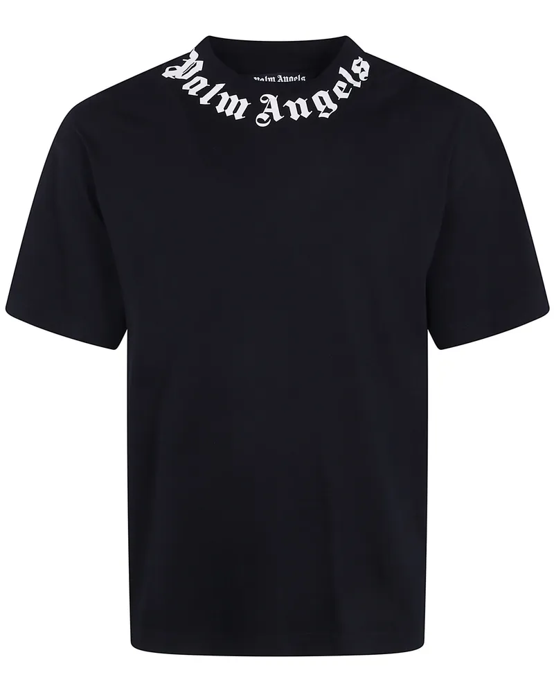 Palm Angels T-Shirt Regular Fit "Neck Logo Black