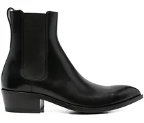 Burnished Leather Chelsea Boots