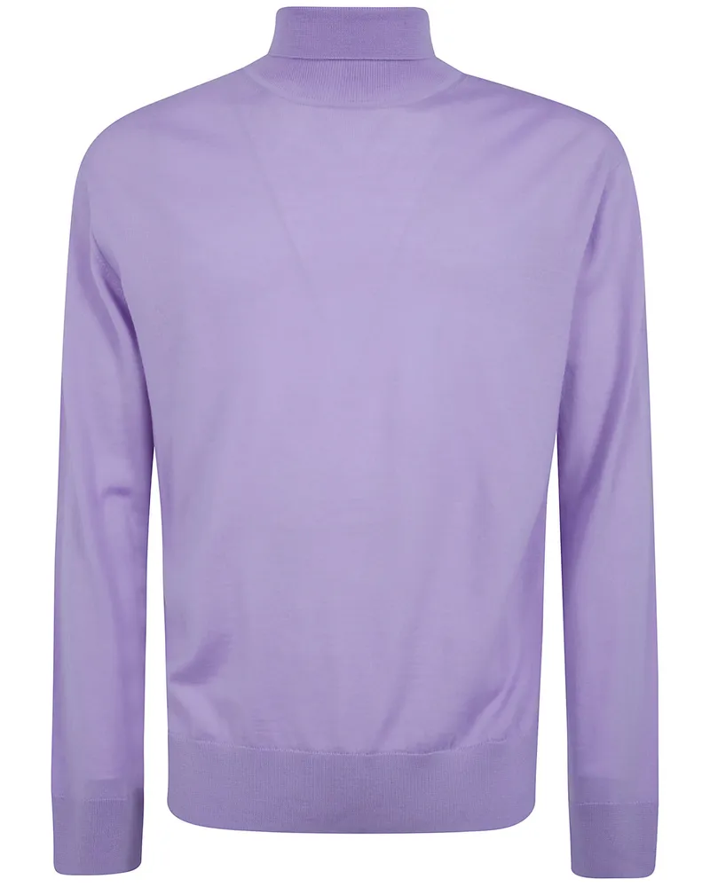 Laneus Sweater Turtleneck Turtle Neck Man Pink