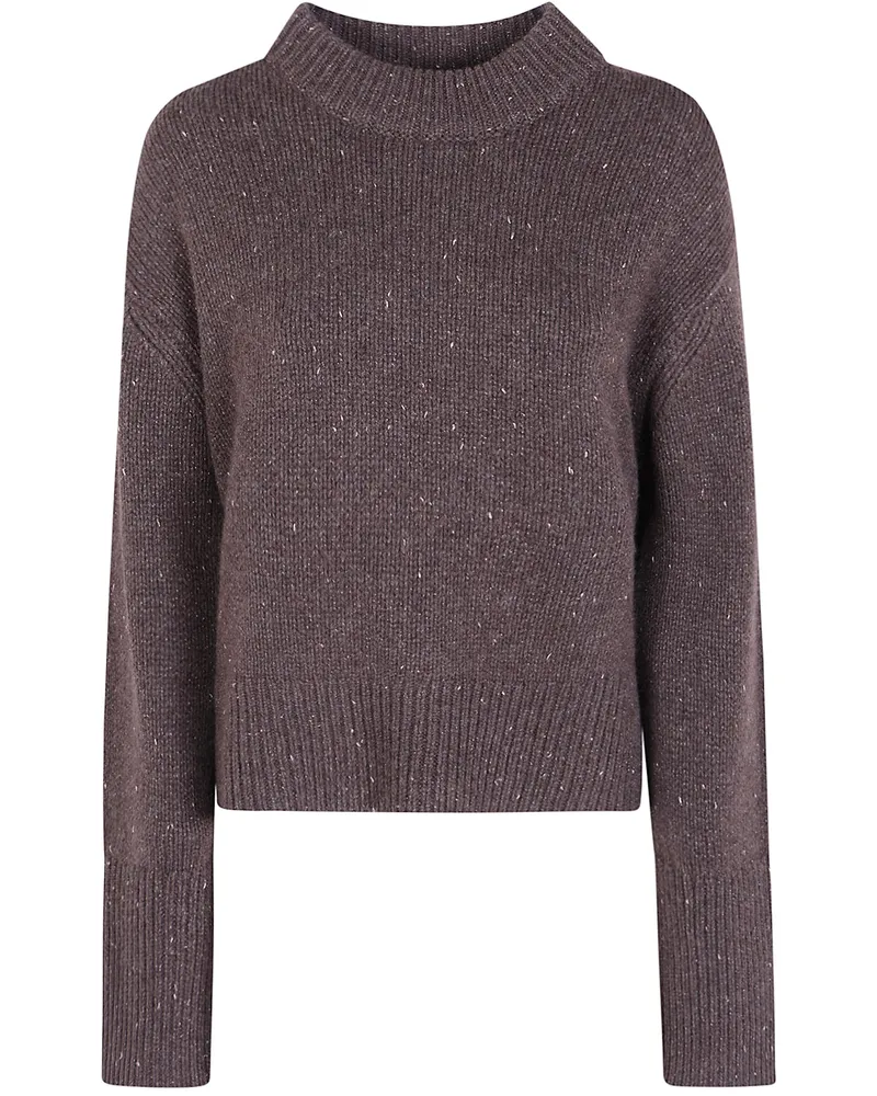 Lisa Yang Sweater Cashmere "Tarie" Sparkle Brown
