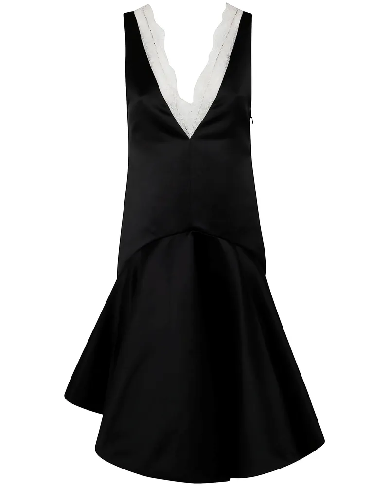 J.W.Anderson J. W.ANDERSON Draped Hem V Neck Dress Black