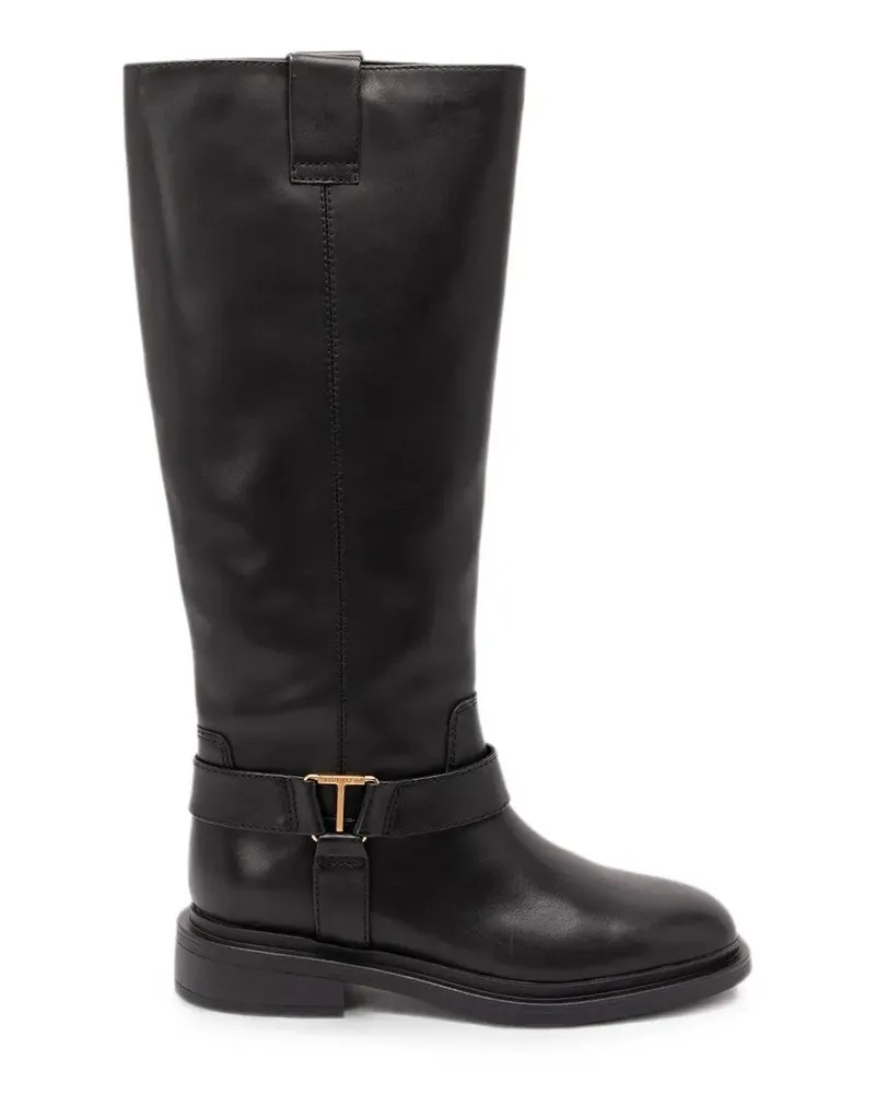 Twin-Set Boots Gold Buckle "262Tcp024 Black