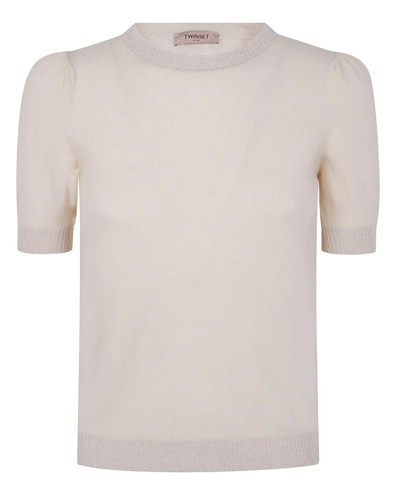 Twin-Set Round Neck Sweater Metallic