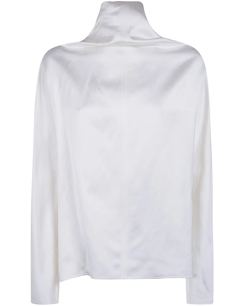 Totême Cowl Neck Blouse White