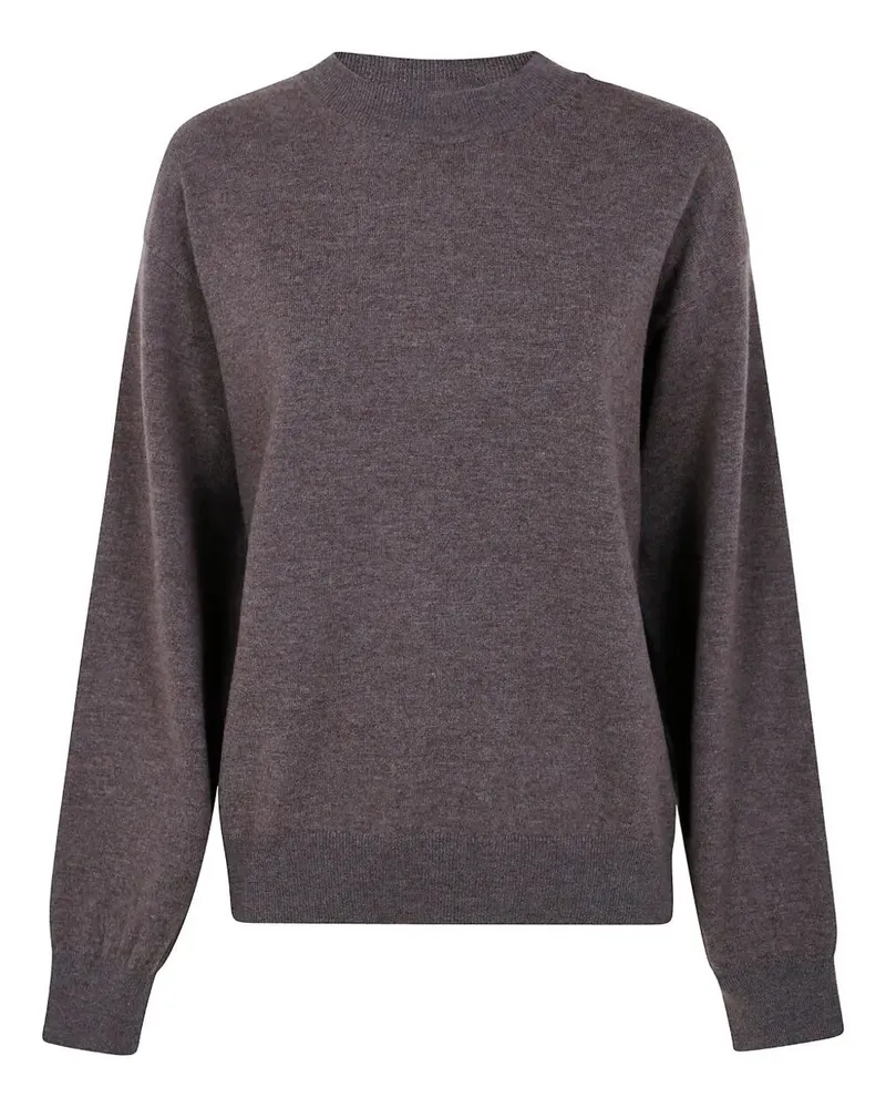 Róhe Crewneck With Open Armhole Brown