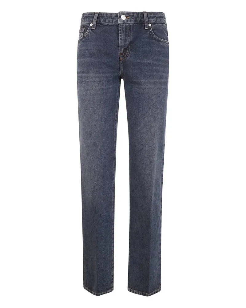 7 for all mankind Calie" Straight Stormwave Jeans Gray