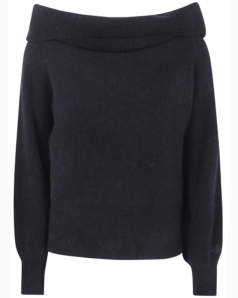 MC2 Saint Barth Cowl-Neck Sweater "Aliette Black