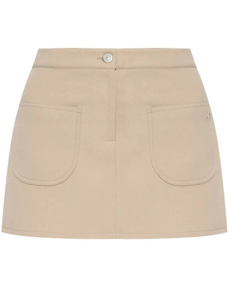 Courrèges Mini-Skirt 2-Pockets Twill By Courreges Beige