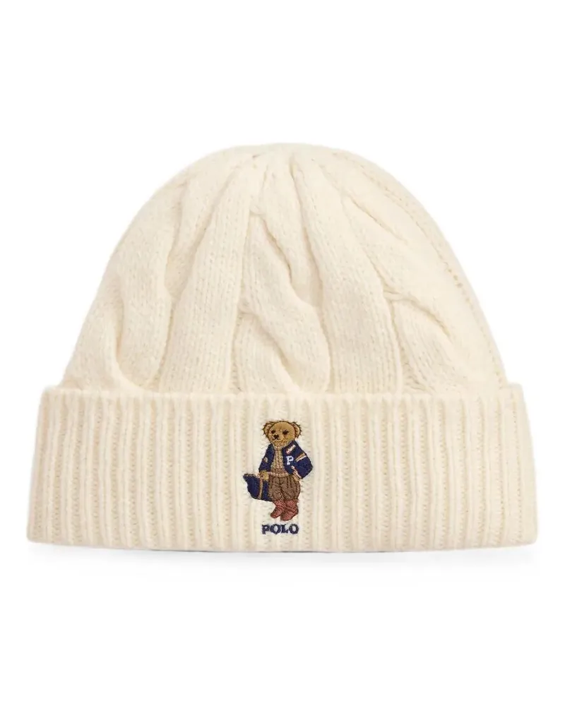 Ralph Lauren Hat Wool Blend "Beanie White