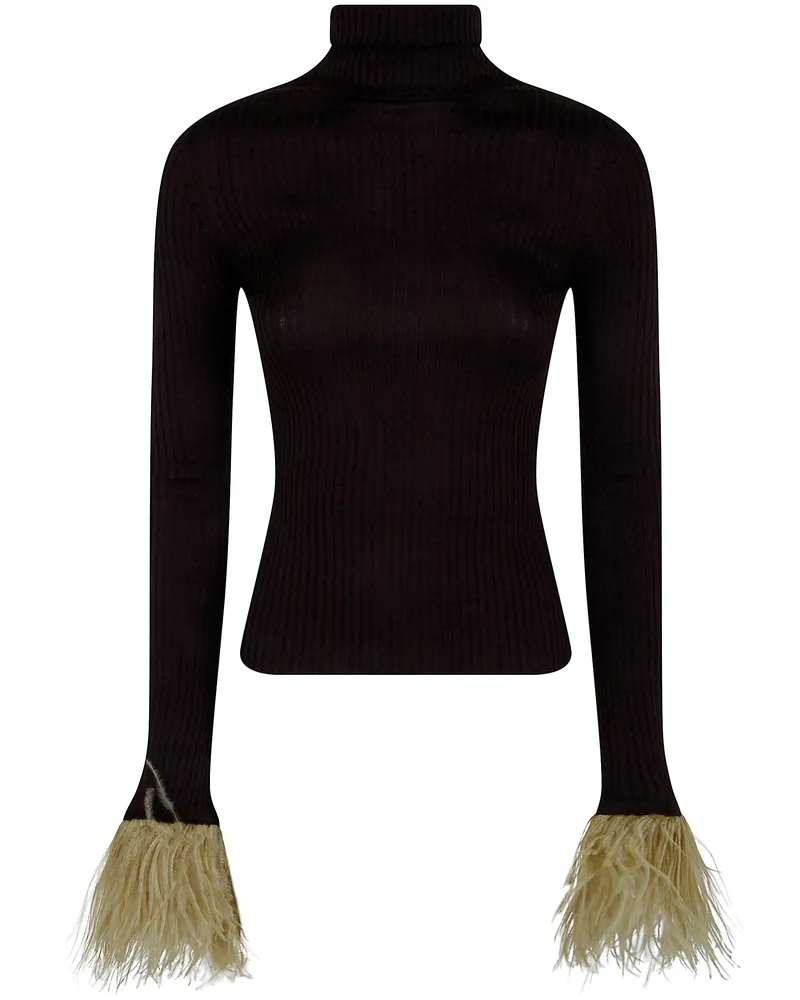 La DoubleJ Top Cashmere "High Kick Brown