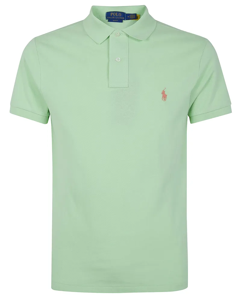 Ralph Lauren Short Sleeves Knit Classic Logo Polo Shirt Green