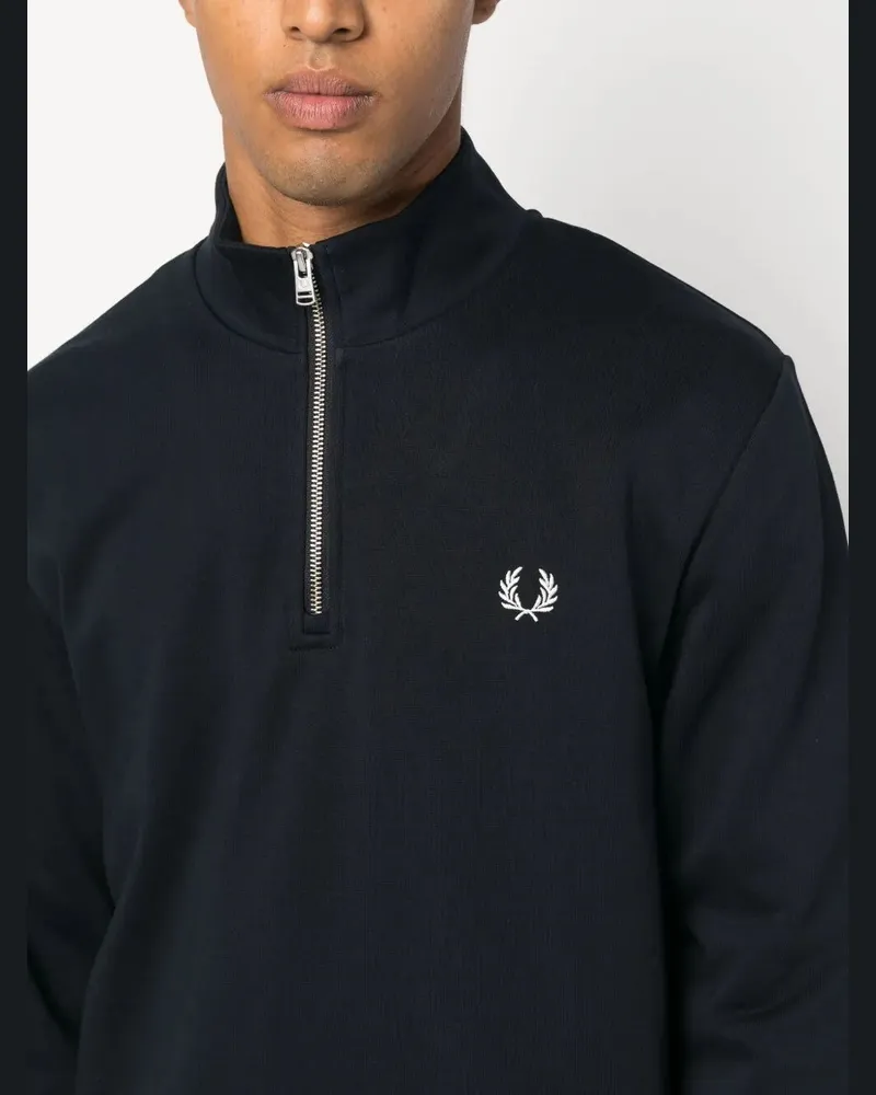 Fred Perry Fred Perry Half Zip Sweatshirt Blue