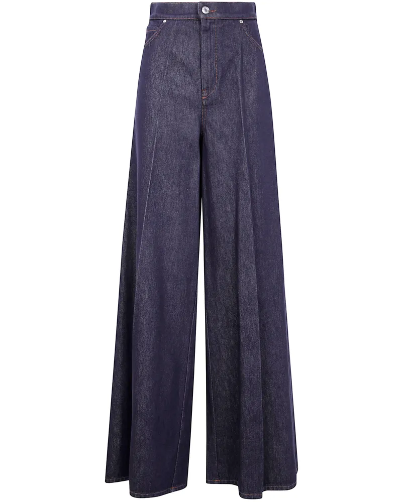 Max Mara Carmine Wide Leg Jeans Blue