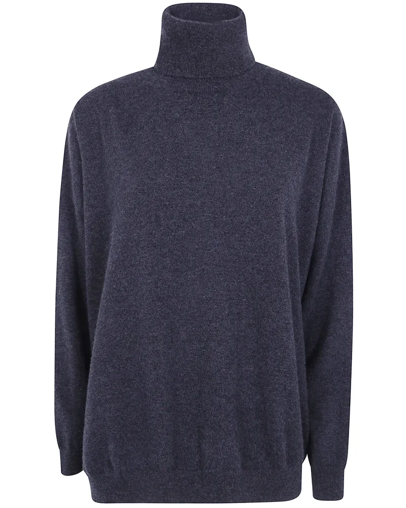 Gentryportofino Sweater Asymmetric "Asymmetric Knit Sweater Gray