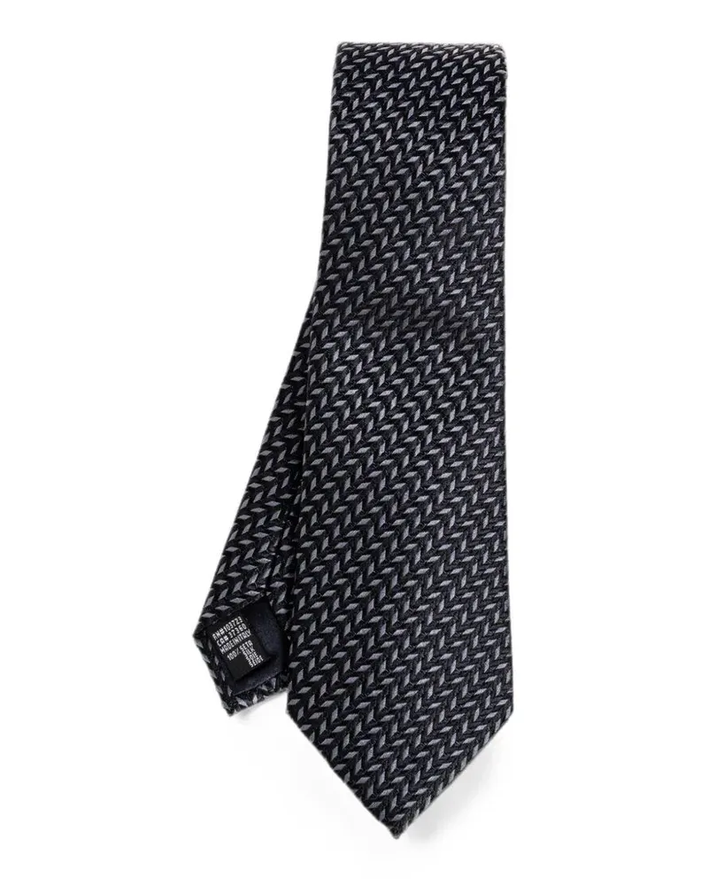Giorgio Armani Tie Fancy Blue Blue