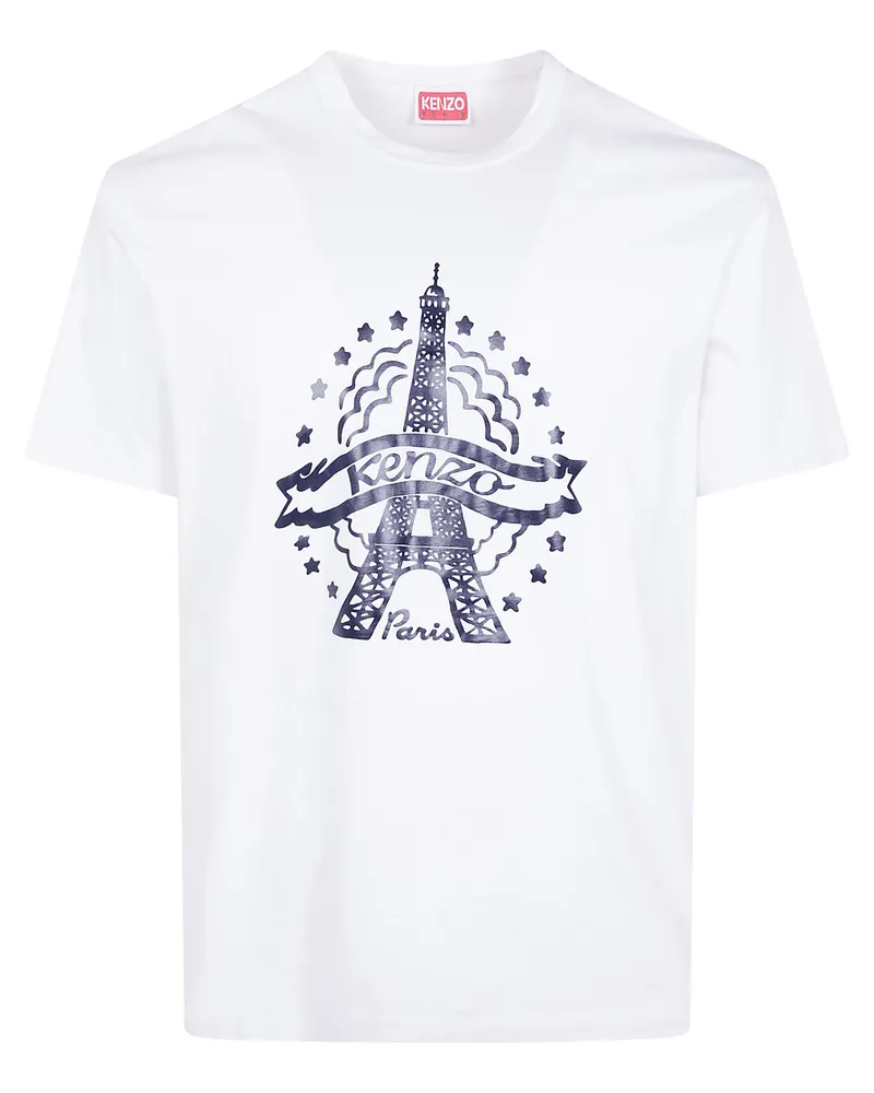 Kenzo T-Shirt Graphic "Eiffel Tower White