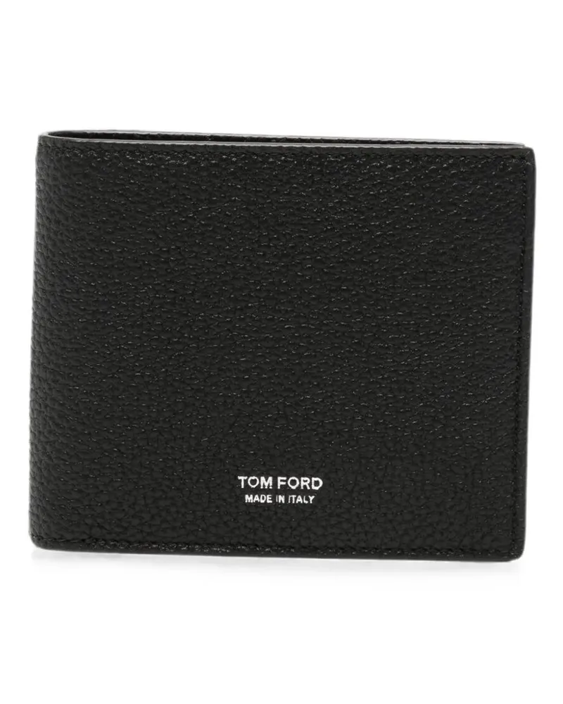 Tom Ford Wallet Soft Grain Leather "T Line Classic Bifold Black