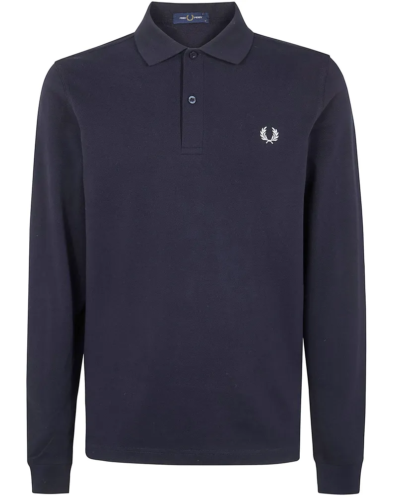 Fred Perry Fred Perry" Long Sleeve "Fred Perry" Shirt Blue
