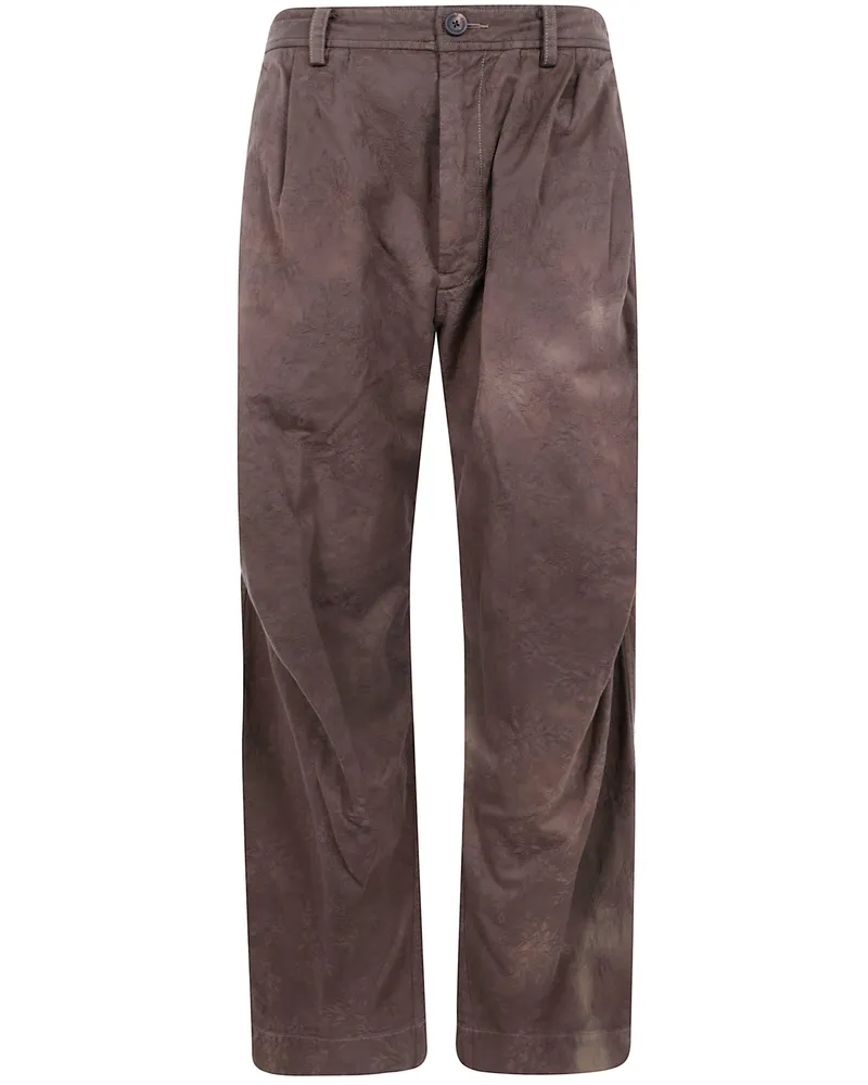 Ziggy Chen Jacquard Heavy Patchwork Trousers Multi