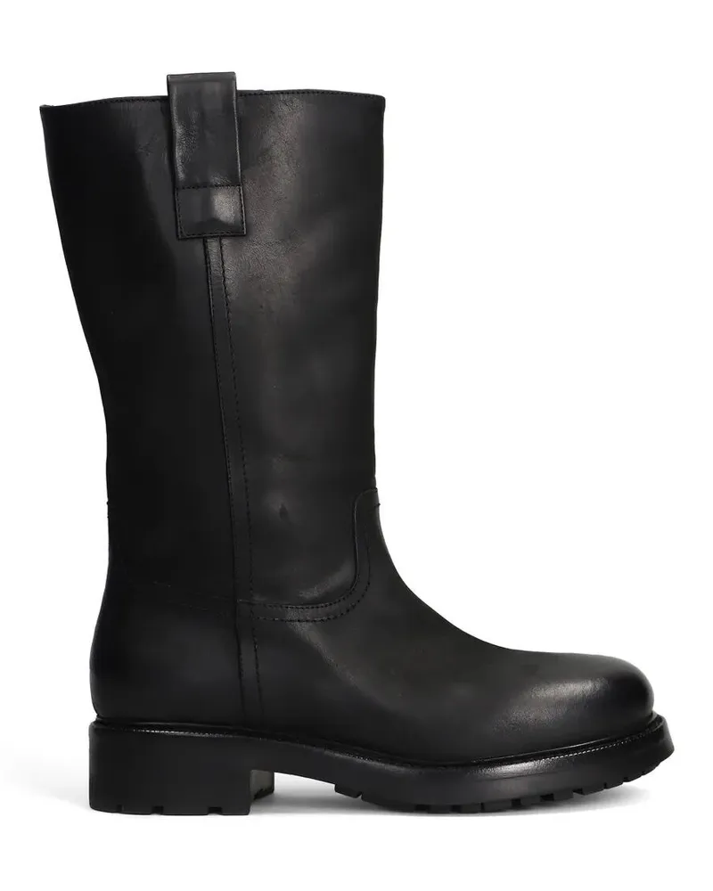 Strategia / JFK Boots Leather Black "Boston Black
