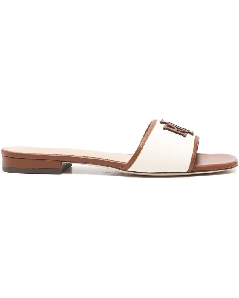 Ralph Lauren Everley Sld2" Slide Sandals Brown
