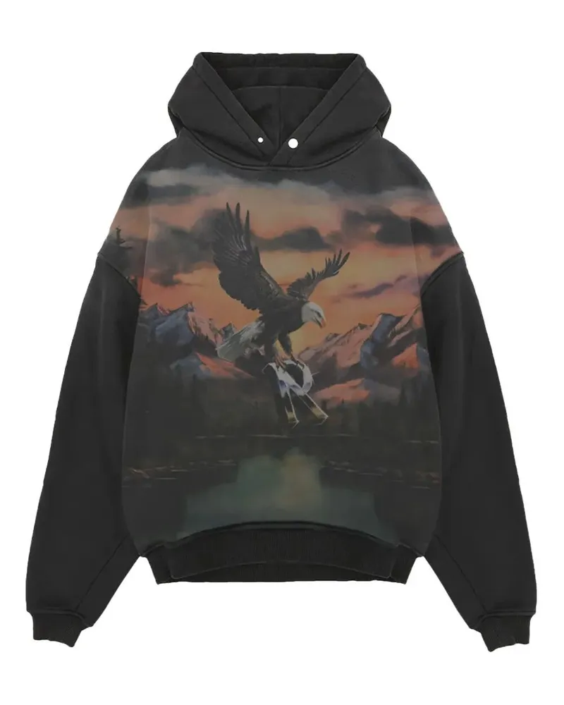 REPRESENT Chrome Flight" Hoodie Black