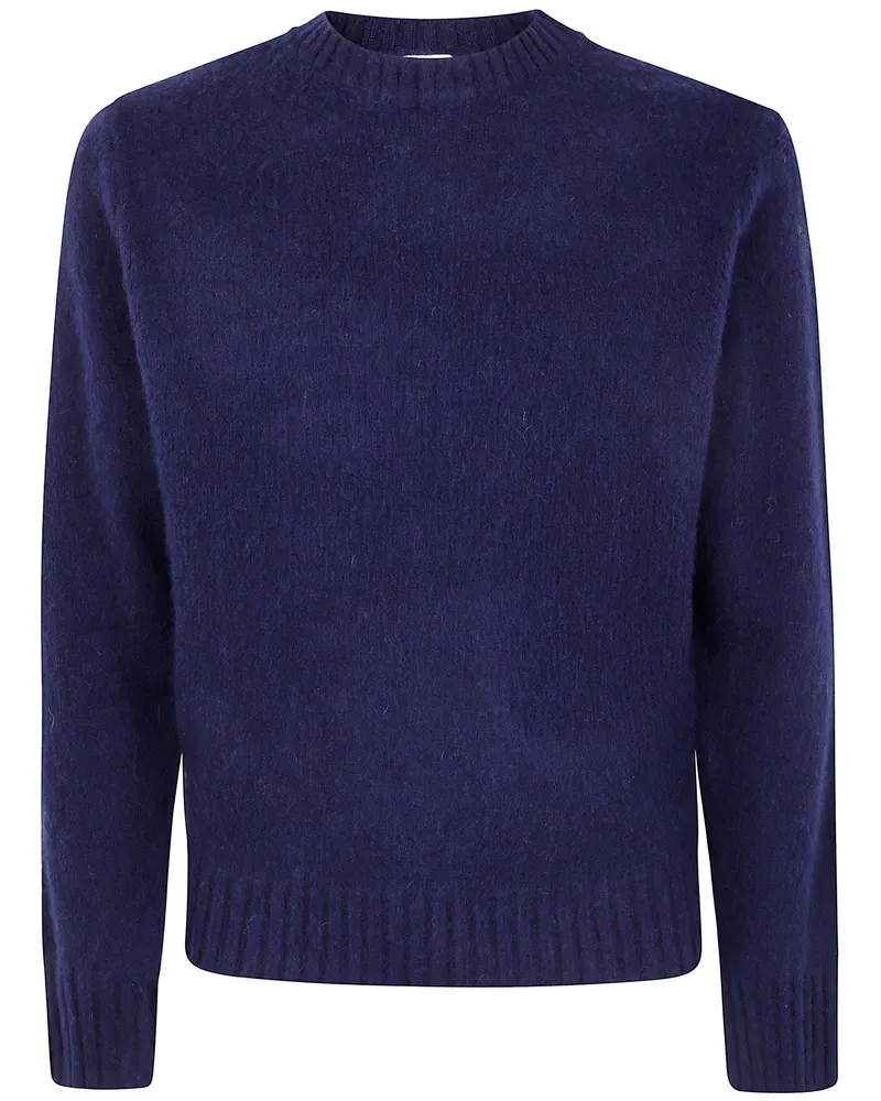ASPESI Classic" Round Neck Sweater Blue