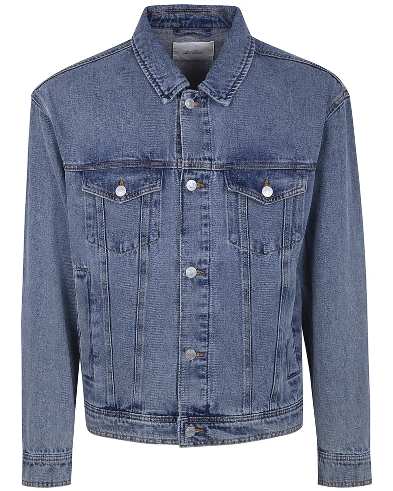 LES DEUX Rally" Ice Blue Denim Jacket Blue