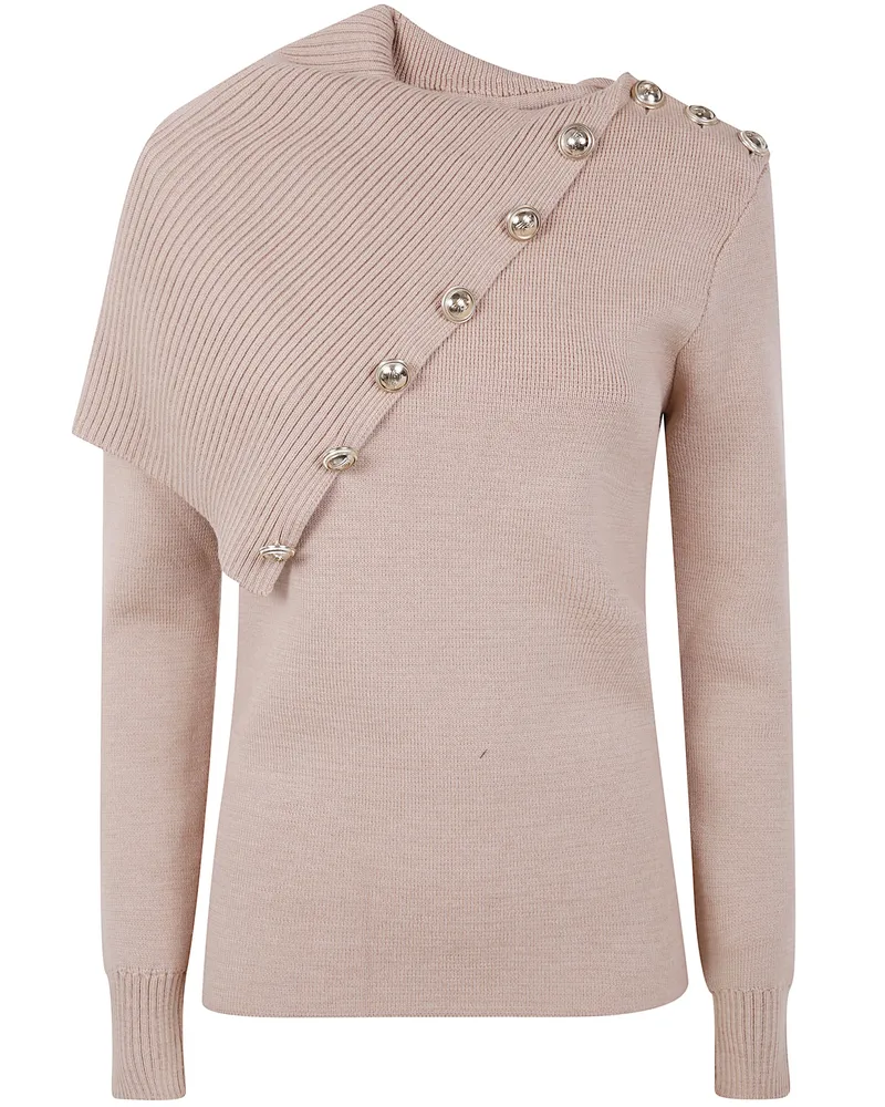 Paco Rabanne Turtle Neck Sweater Beige