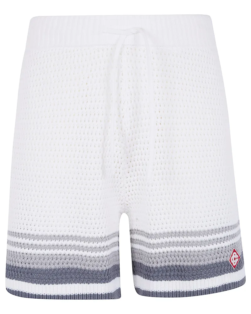 Casablanca Paris Crochet" Shorts White