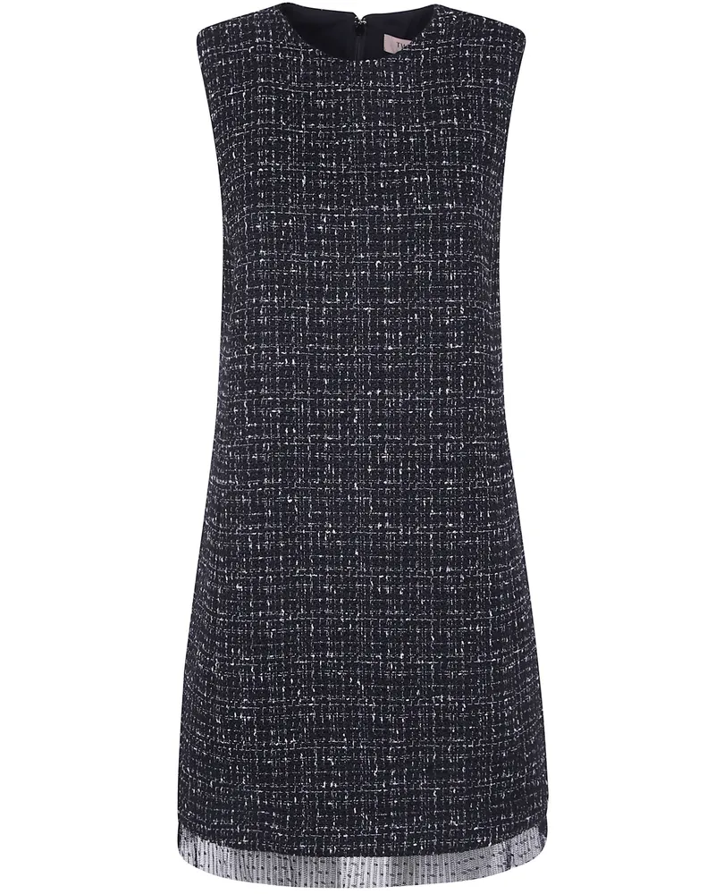 Twin-Set Sleeveless Midi Dress Black