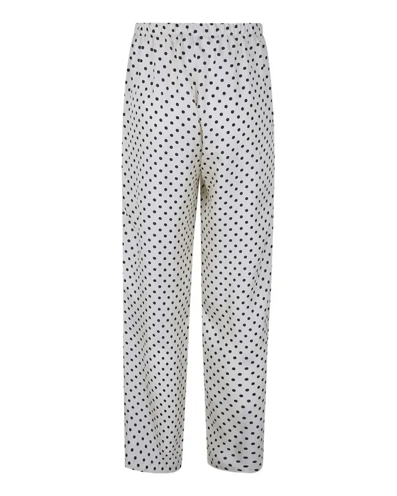 Laura Urbinati Elastic Waist Trousers White