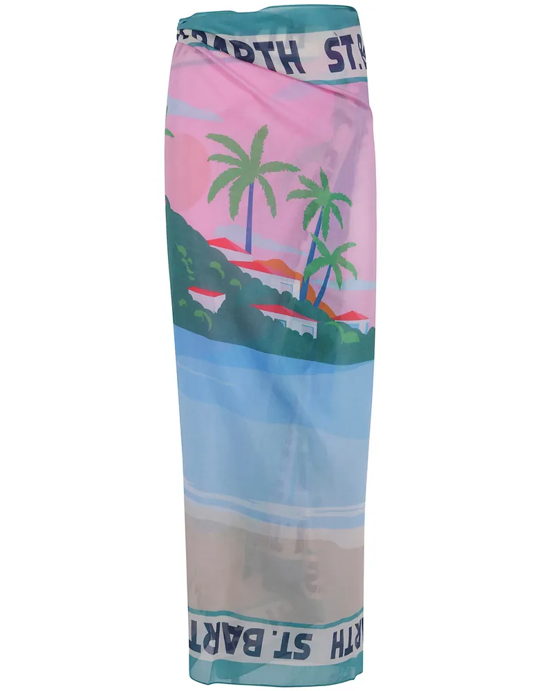 MC2 Saint Barth Skirt Beach Scene "Thaiti Pink