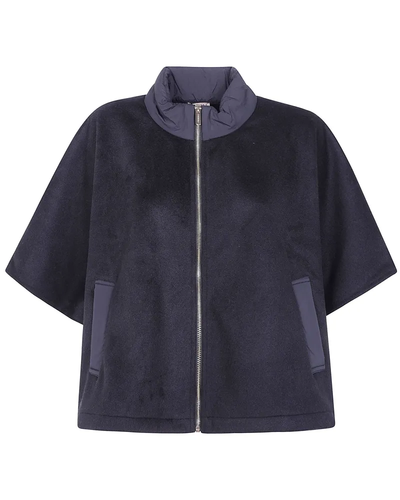 Twin-Set Zipped Cape Black