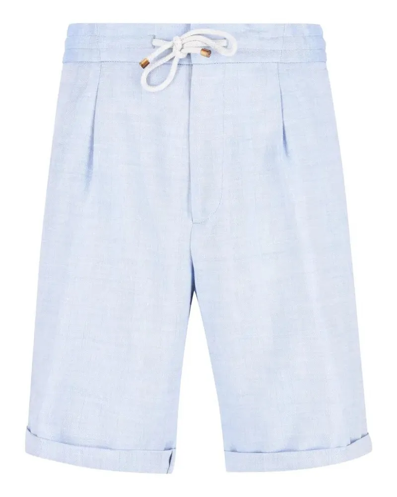 Brunello Cucinelli Bermuda Trousers Blue