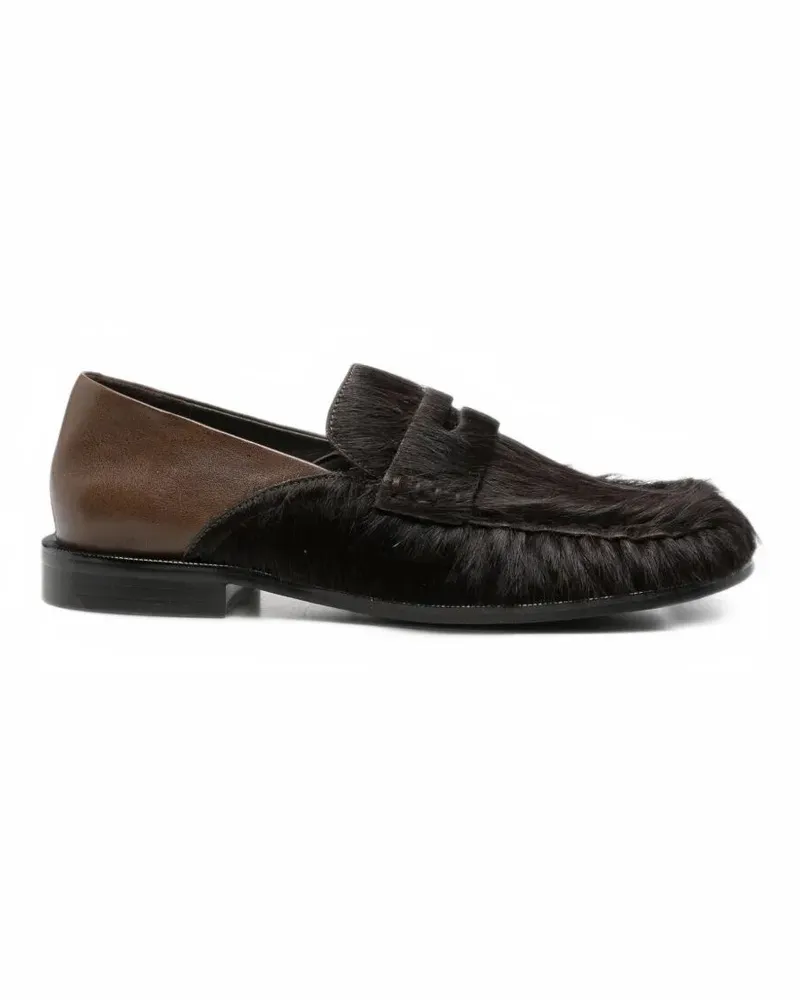 Paloma Barceló Loafers Pony Hair "Blanche Brown