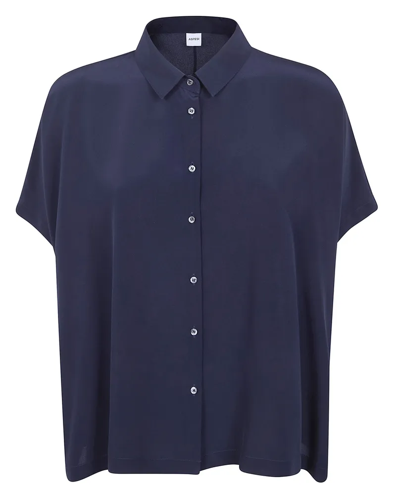 ASPESI Poncho Shirt Blue