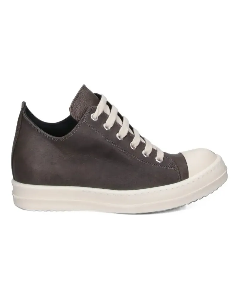 Rick Owens Low-Top Sneakers "Low Leather Sneakers Black