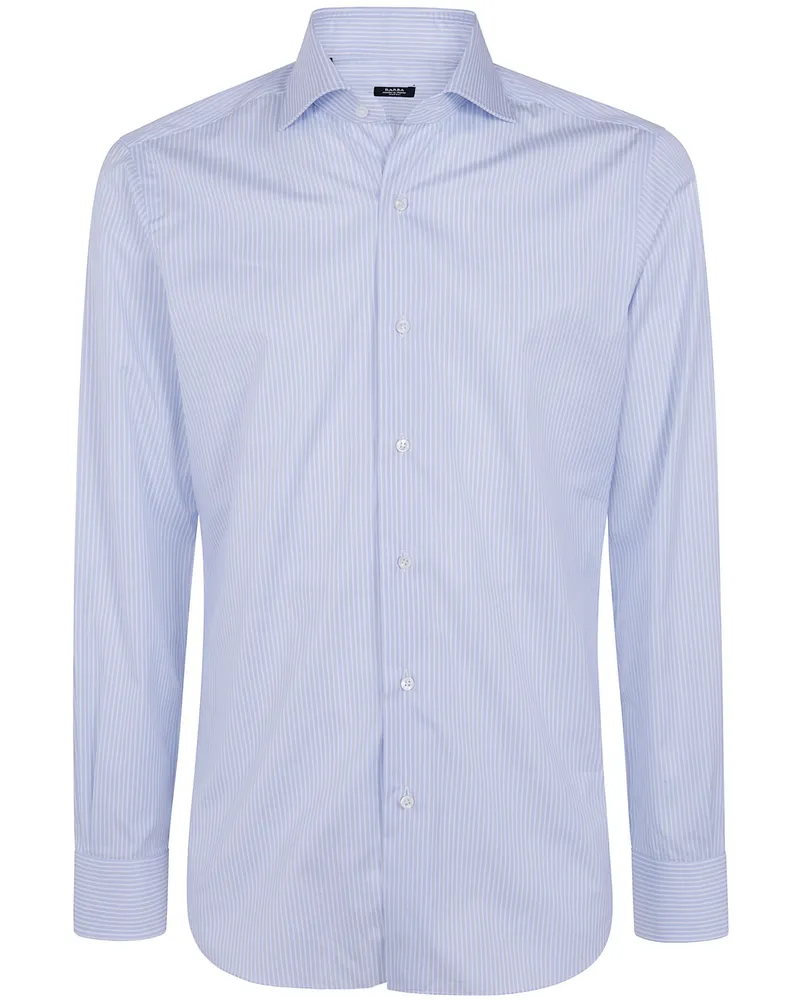 BARBA Shirt Classic Stripes "I1u13p0157073.U.02 Light Blue Blue