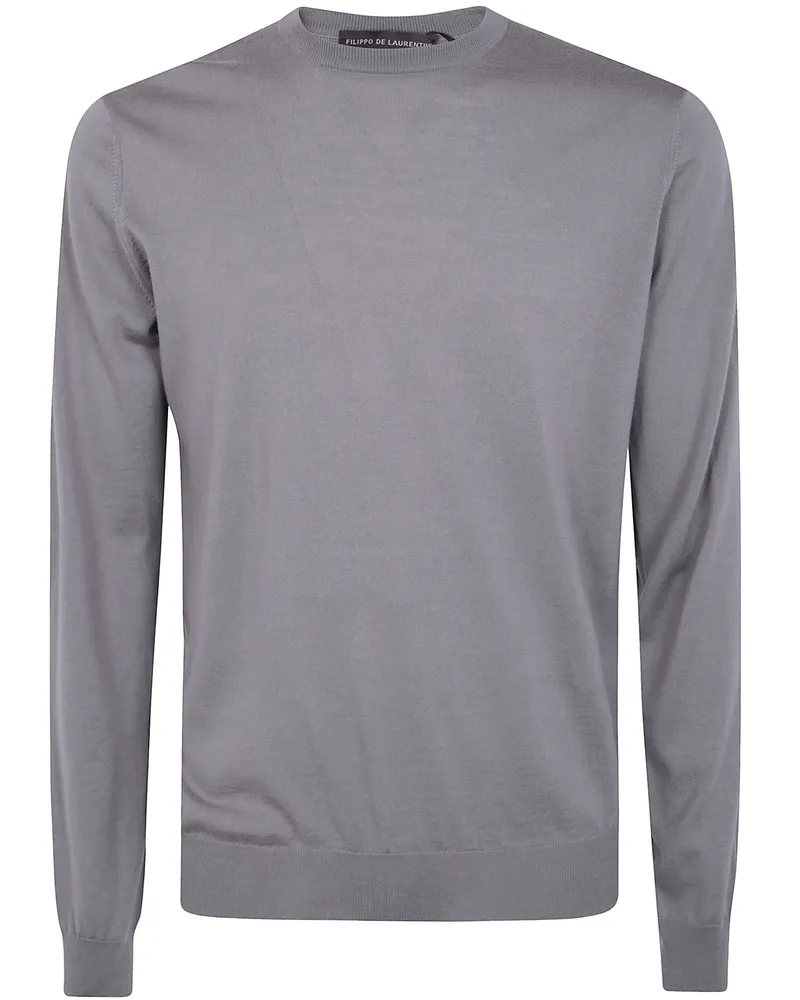 Filippo de Laurentiis Round Neck Sweater Gray