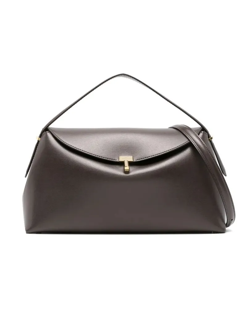 Totême Top Handle Bag "T-Lock Brown
