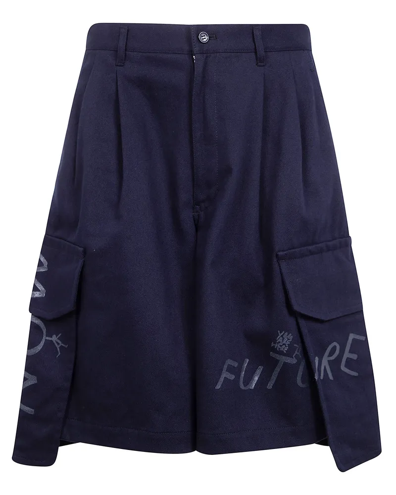 Comme des Garçons Cargo Shorts Trousers Blue