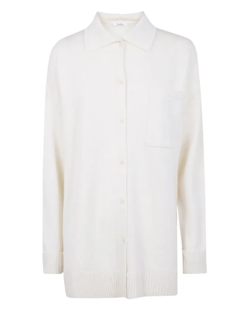 Max Mara Bull" Cashmere Polo Shirt White