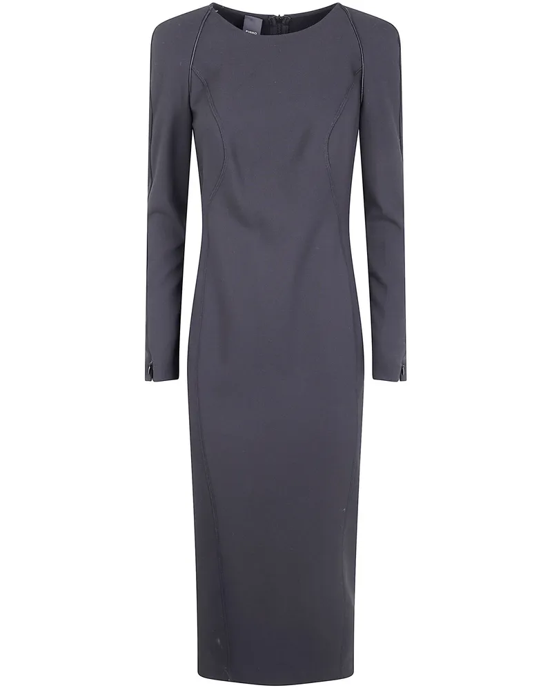 Pinko Frutta" Crepe Poly Dress Black