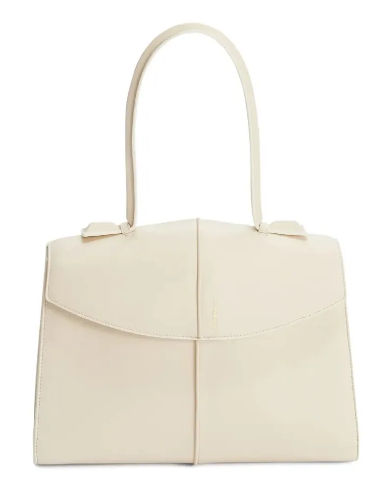 Jil Sander Linea Top Handle Medium Bag White