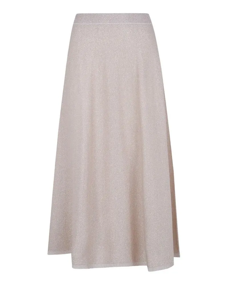 D.EXTERIOR D. EXTERIOR Vanise` Lux Flared Skirt Metallic