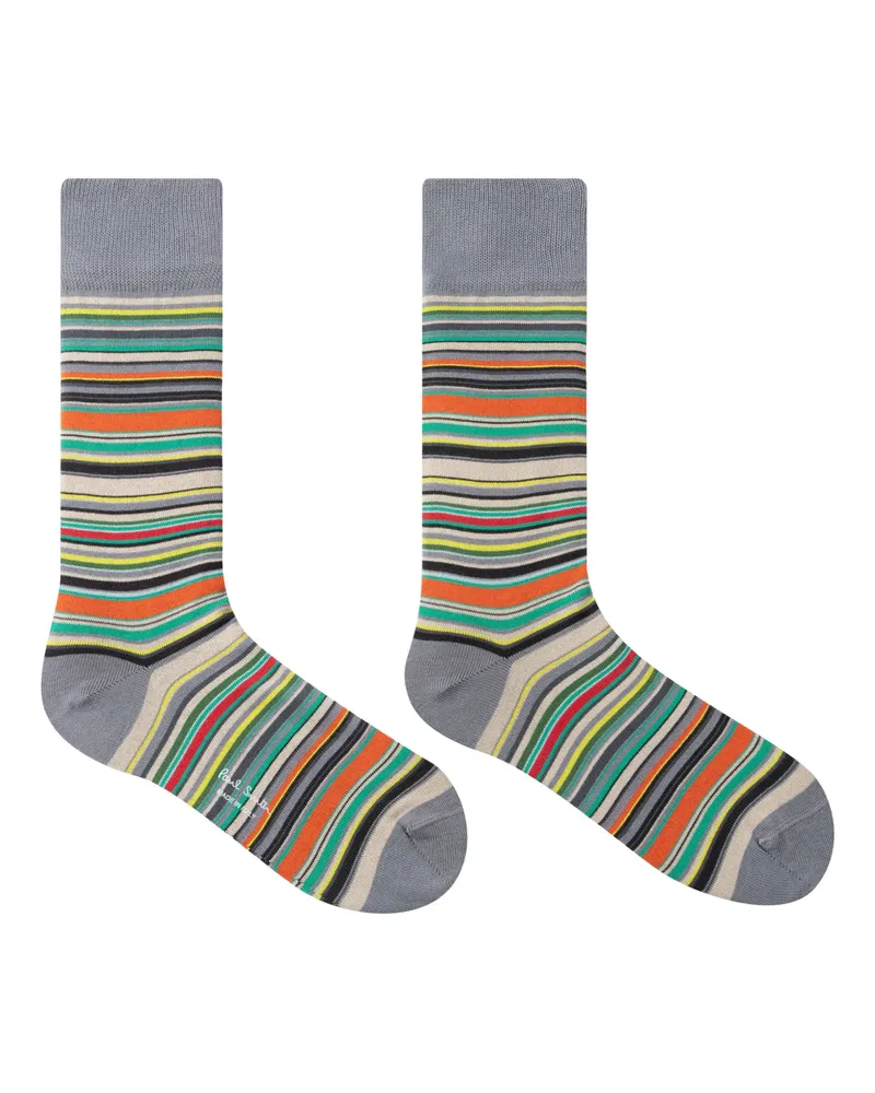Paul Smith Men Sock Signature Strp Gray
