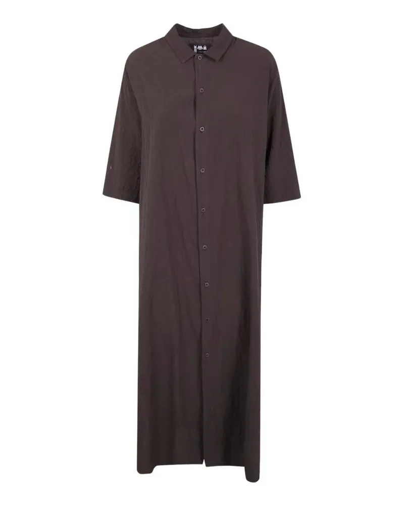 LABO.ART LABO. ART "Acca" Rock Cotton Midi Dress Brown