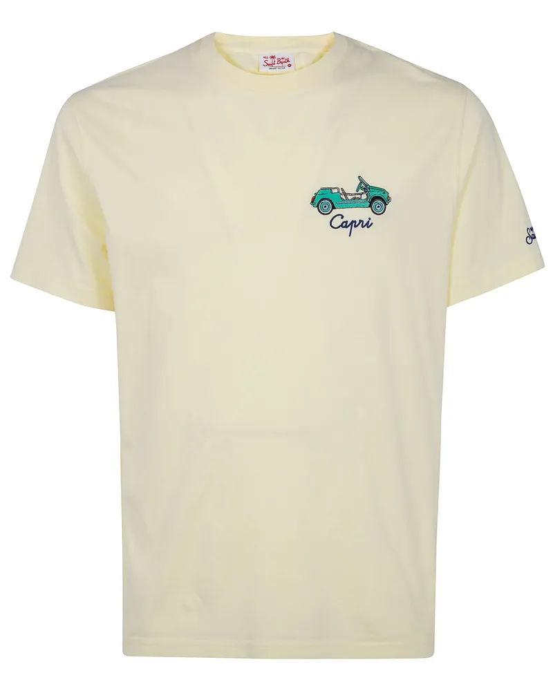 MC2 Saint Barth Portofino Car Capri" T-Shirt Yellow