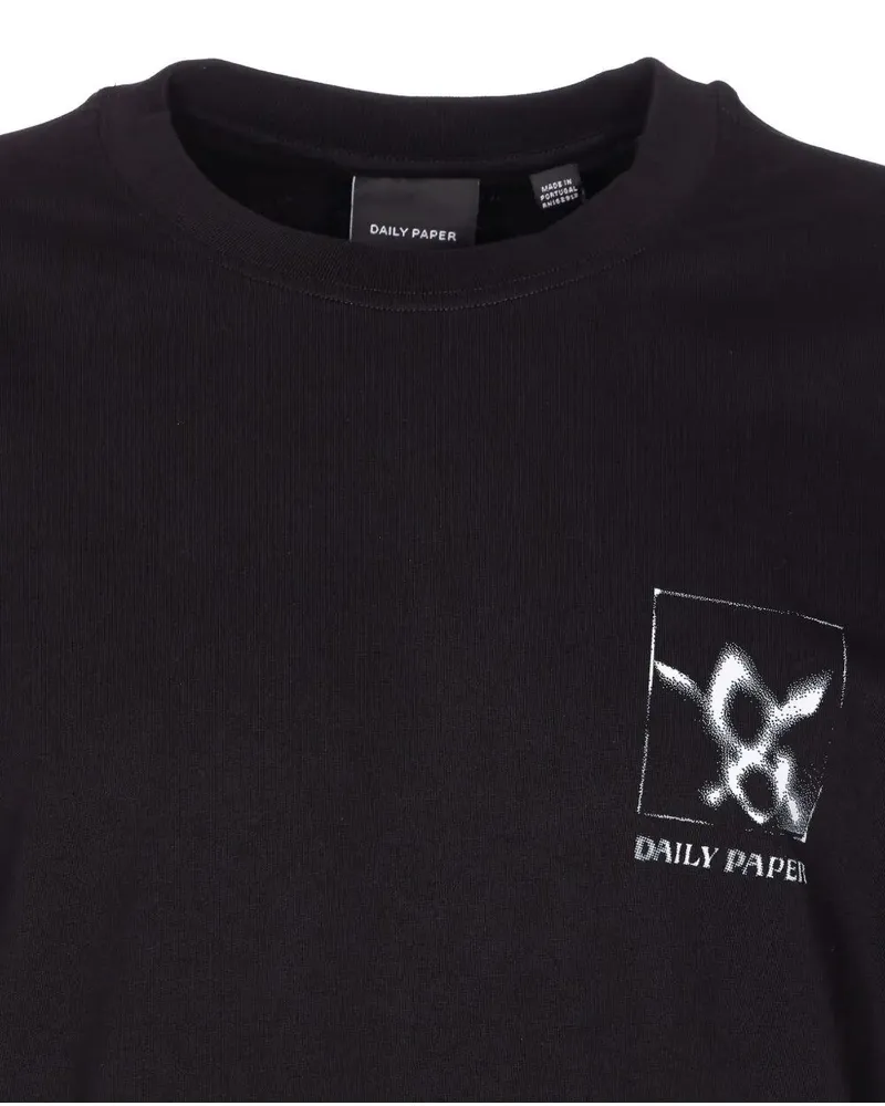 Daily Paper Shadow Grid" Ss T-Shirt Black